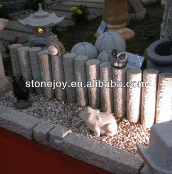 Landscaping Round Stone Palisade