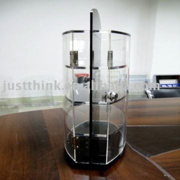 acrylic exhibit shelf