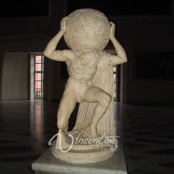 2018 famous Greek Titan stone Atlas Carrying the World Statues for sale