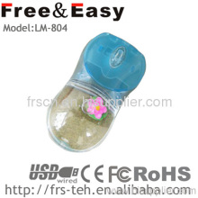 Lm-804 New Wired Optical 3d Usb Cable Liquid Mouse?