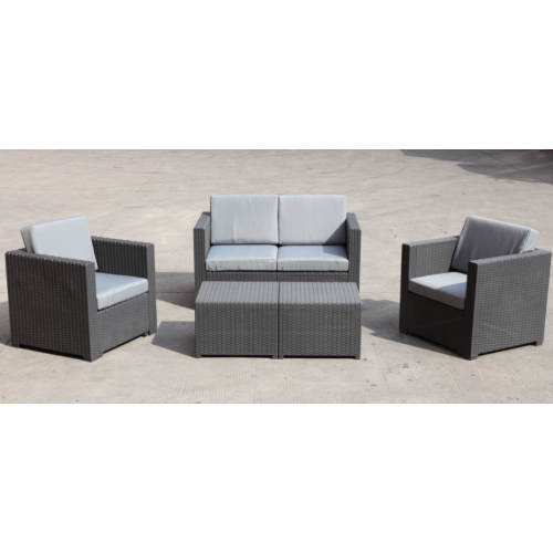 plastic sofa with 4 set