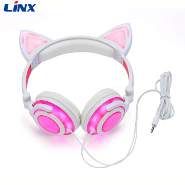 Wholesale Most Popular Glowing Cat Ear Headphones