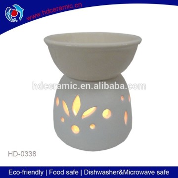 practical white ceramic tealight oil burner,fragrance oil burner,aroma candle oil burner