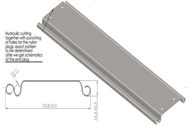 roller shutter guide rails roll forming machine