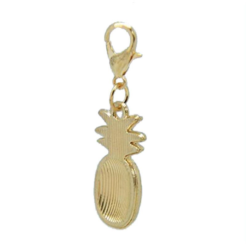 Paialco Enamel Pineapple Fruit Clasp Charm