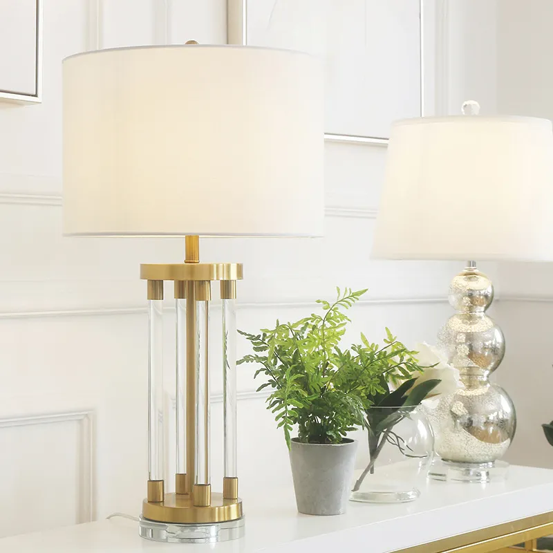 Chic Nordic Crystal Table Lamp for Modern Bedroom Aesthetics