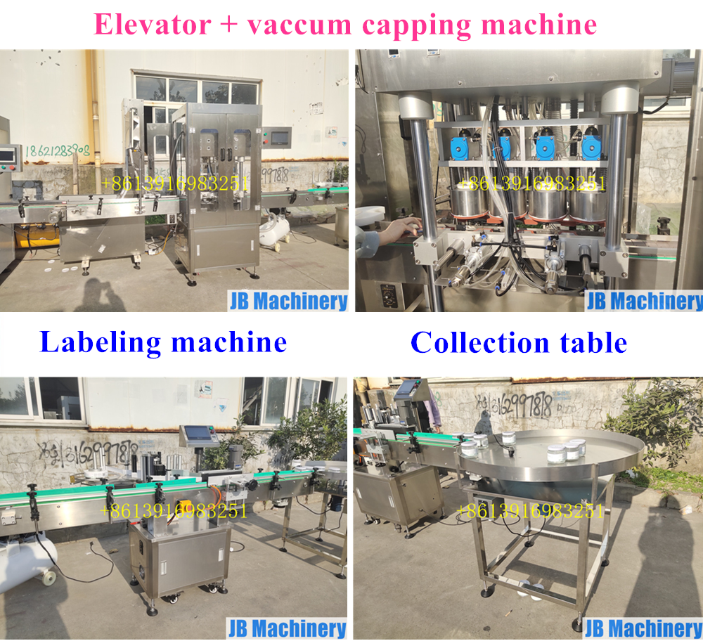 250g 500g Automatic mayonnaise chili sauce bottling line, filling and capping machine for honey peanut butter