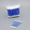 Double Tipped Plastic Yellow White Cotton Swab