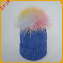 Jsfur Wholesale Crochet Hat Flexible Knitting Poms Hat For Winter