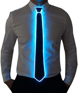 LED Light-Up Necktie - Cool Novelty Tie for Parties and Events