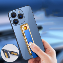 Custom Logo Rechargeable Tungsten Lighter with Phone Holder