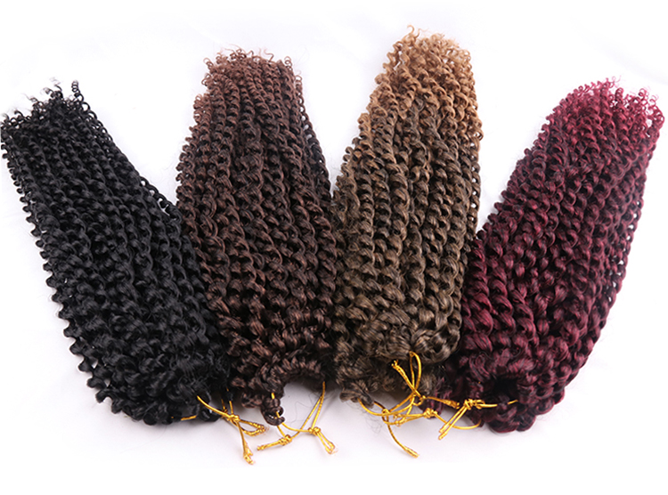 Hot Sale Bundles Bulk 27 Color Ombre Vendor 18Inch Kinky  Bohemian Extension Water Wave Crochet Passion Twist Braid Hair