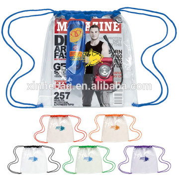 custom pvc waterproof cell phone bag for production With String