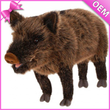 10" Standing Soft Long Plush Wild Boar Stuffed Animal, Plush Toy Wild Boar, Plush Boar