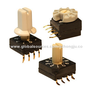 Rotary DIP Switches with Modeled-in Terminals
