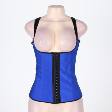 Manufacture latex corset women latex corset blue