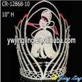 10 pulgadas Rhinestone Cenicienta princesa coronas