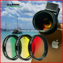 ILLIMON Smartphone Camera Lens Graduated Color Filter Kits For iPhone