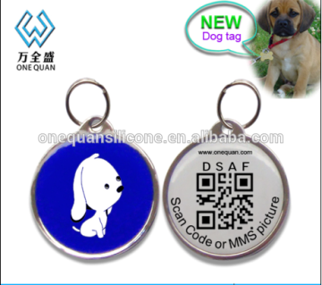 custom epoxy coated pet id tags engraved qr code dog tags with qr code