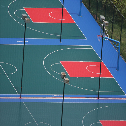 Enlio Produced Basketball Court Used Interlocking Tiles