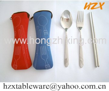 Travel set - spoon, fork, chopstick