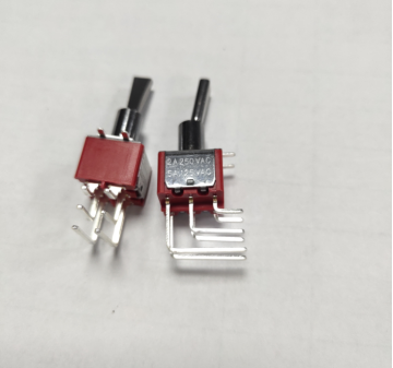 Vertical Right Angle PC Thru-Hole Toggle Switch