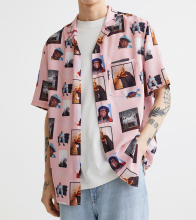 2022 High-Quality Men's Plus-Size Cotton Tie Dye Shirts for Resort Summer: Button-Down Hawaiian Fitted Shirts