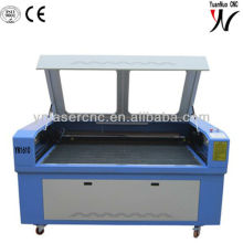 YN1610 laser fabric cutter with auto feeding worktable/textile laser cutting machine/laser for dress