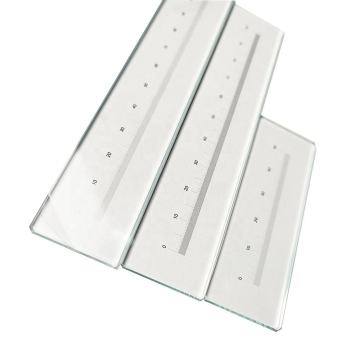 High Accuracy Precision Inspecting Ruler Cross Calibration Glass Ruler