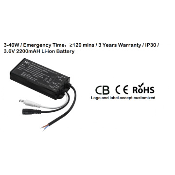 CB-certificaat Li-ion Batterij LED Emergency Driver