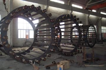 Anchor Part in bared steel for Poles