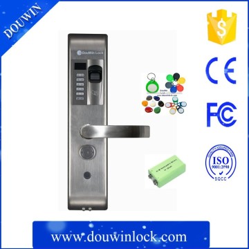 Home fingerprint + Smart Card Door lock with door handle lock