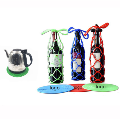 Custom Silicone Wine Bottle Carrier Bottle Tote Bags