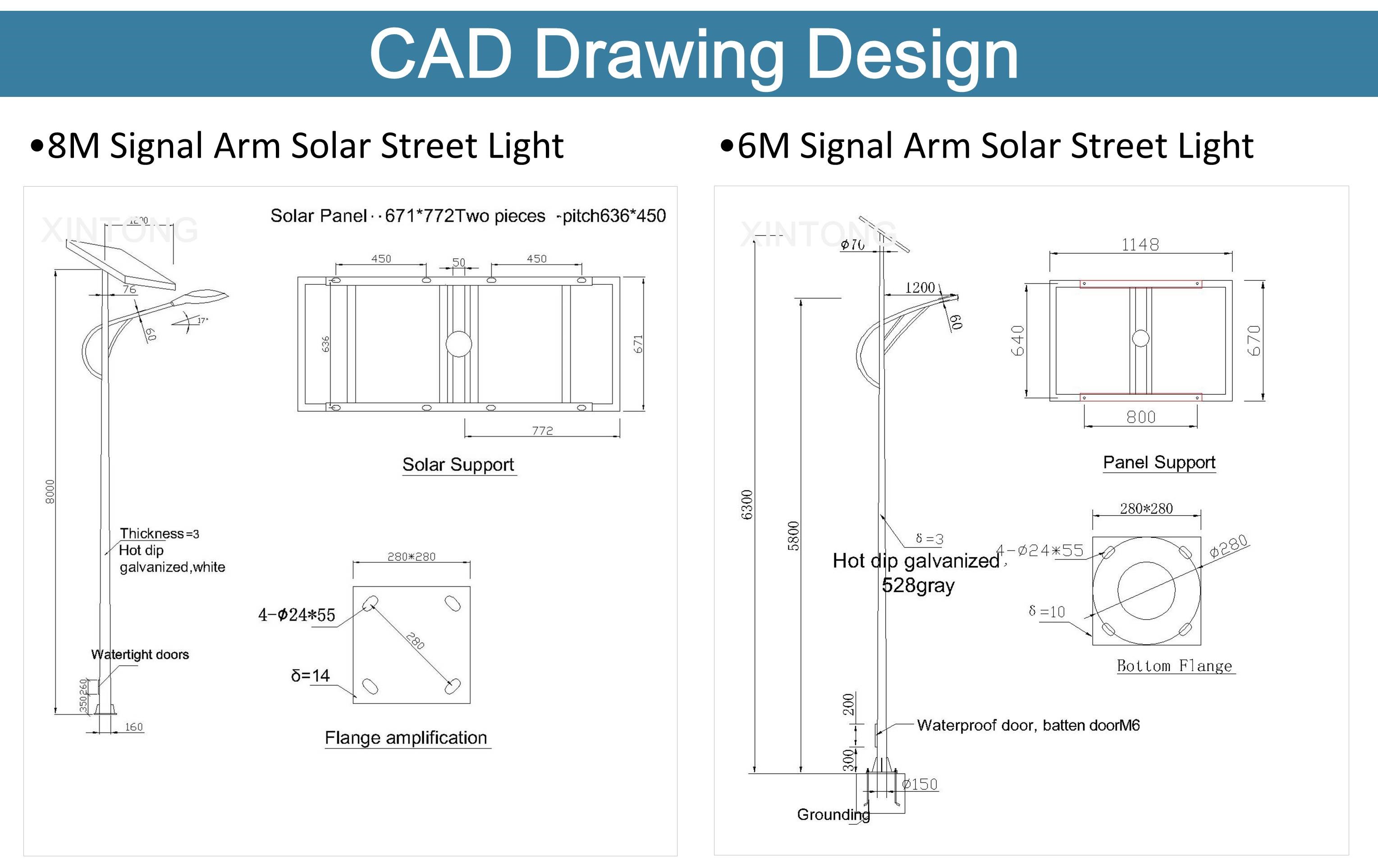 Solar Street Light with Wireless Controller