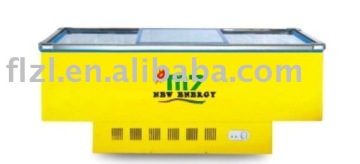 island freezer display cooler commercial freezer cabinet cooler