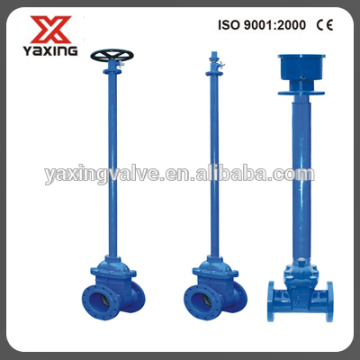 DIN cast iron flanged gate valve