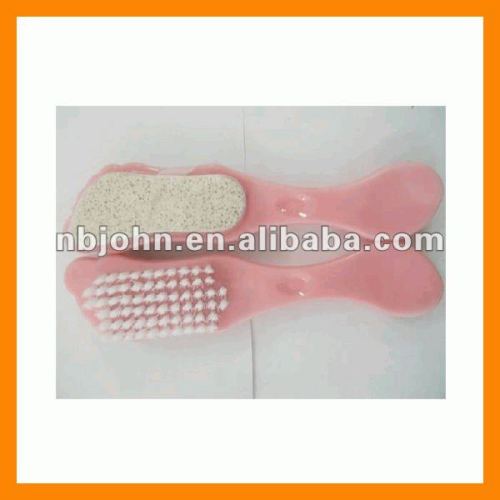 Handle foot shape brush with pumice