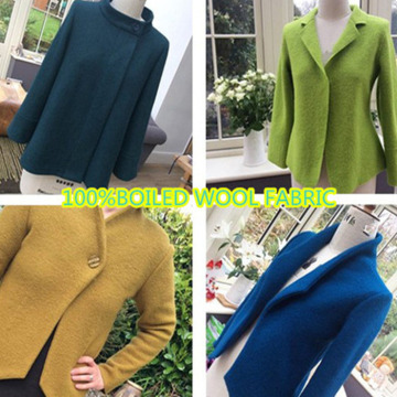 boiled wool fabric of 100% wool
