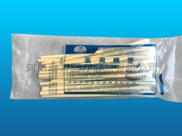 Disposable medical cotton swabs