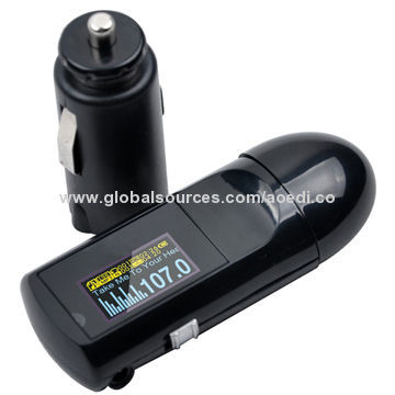 Car FM Transmitter, Supports Folder Management, Direct File Deleting, and LCD Screen Display
