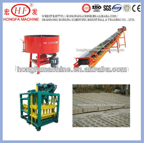 QT4-25 Interlocking Half Chimney Block hydraulic brick making machine