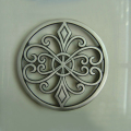 Round Enameled Cast Iron Trivet