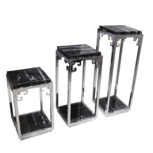 Marble top plant stands