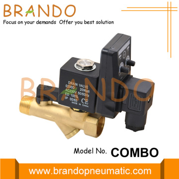 1/2 &quot;NPT Timer Auto Drain Valve 115V 230V