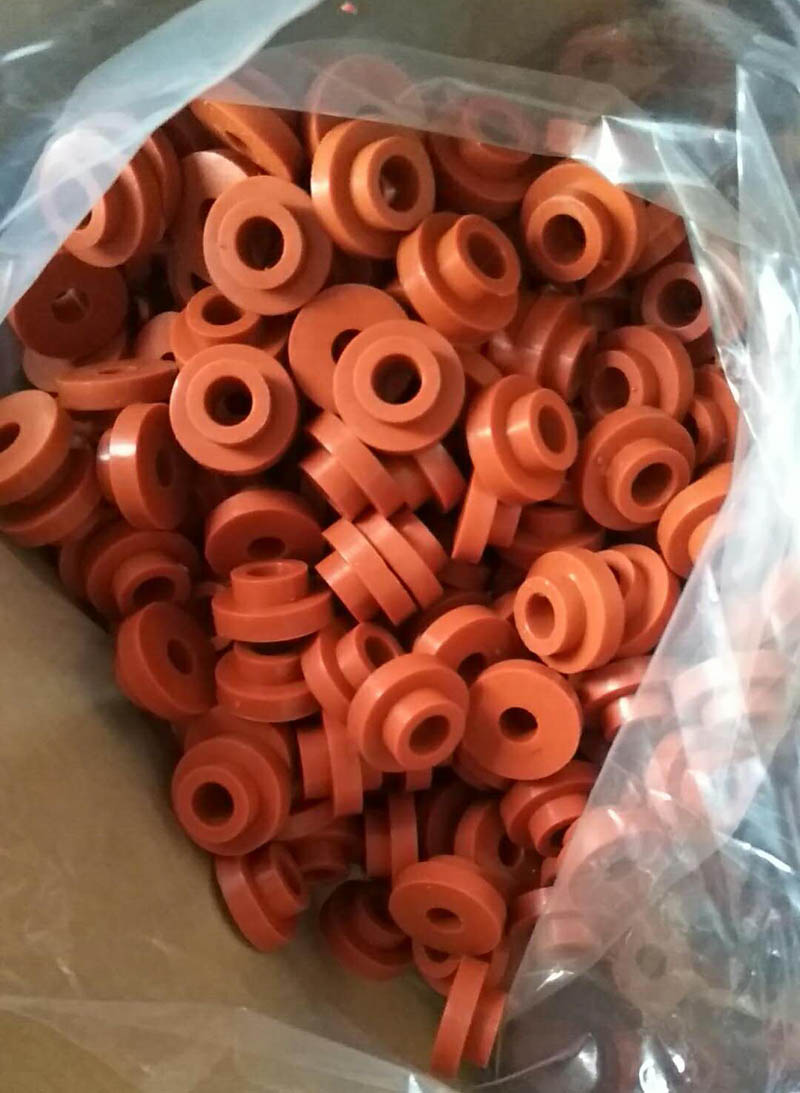 Red Silicone Rubber Shoulder Bushings