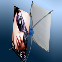 Double Table X Banner Stand
