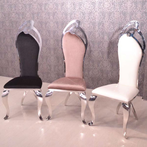 Fabric dining chair metal frame dining chair