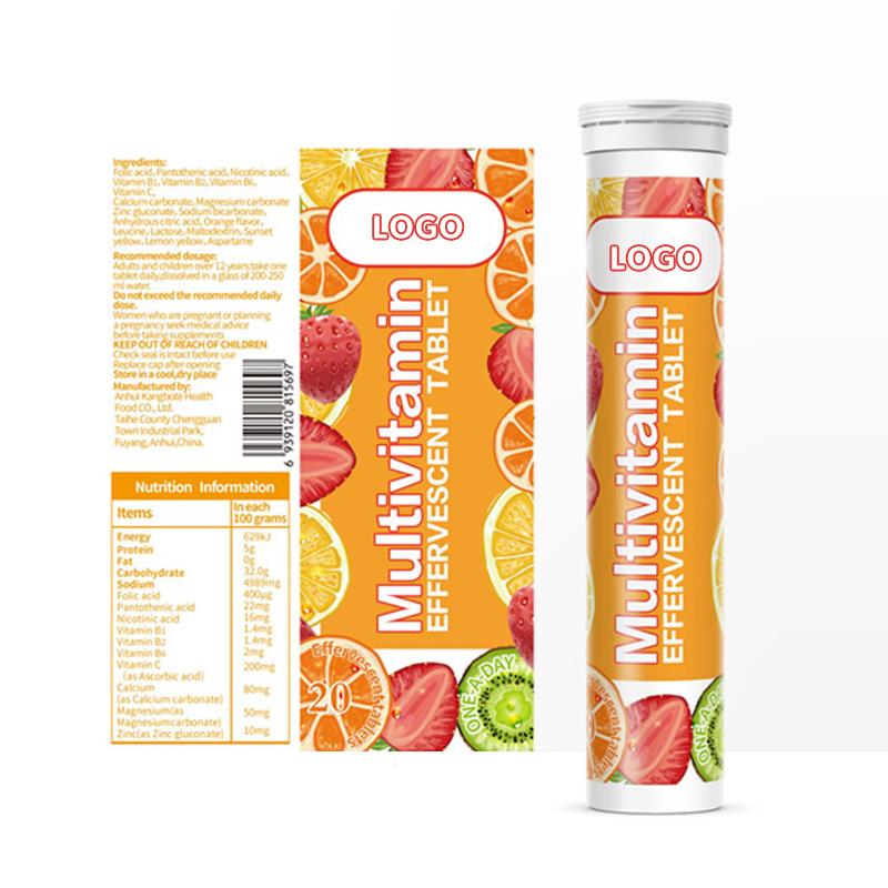 OEM ODM Private Label Immune Support Multivitamin Effervescent Tablets Vitamin C Tablets