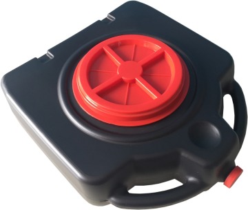 15 Quart Oil/Fuel/Coolant Drain Pan Tray & Waste Oil Storage Container