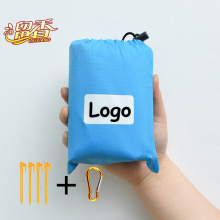 Waterproof beach blanket pocket blanket portable travel picnic blanket  with nail